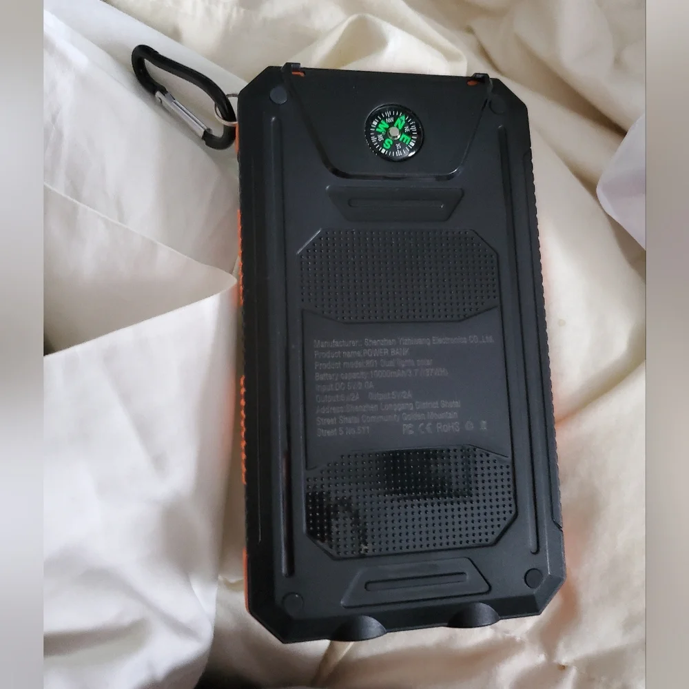 Dual USB DIY Solar Power Bank Case Kits Battery Charger External Box Flashlight